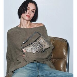 Snakeskin Clutch Bag